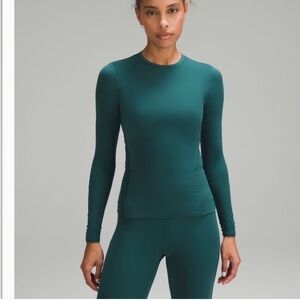 Lululemon Wundermost Ultra-Soft Nulu Crew Neck, Storm Teal